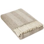 Wollen Plaid - STRIPE (Beige)