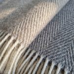 Wollen Plaid - STRIPE (Beige) - Afbeelding 2