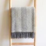 Wollen Plaid - STRIPE (Grijs) - Afbeelding 2