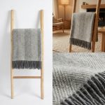 Wollen Plaid - STRIPE (Grijs) - Afbeelding 3