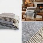 Wollen Plaid - STRIPE (Grijs-Wit) - Afbeelding 2