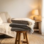 Wollen Plaid - STRIPE (Grijs-Wit) - Afbeelding 6
