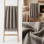 Wollen Plaid - UNI (Beige) - Afbeelding 6