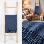 Wollen Plaid - UNI (Blauw) - Afbeelding 2