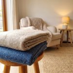 Wollen Plaid - UNI (Blauw) - Afbeelding 3