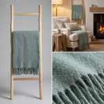 Wollen Plaid - UNI (Lichtgroen) - Afbeelding 2